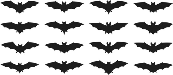 Fototapeta premium Halloween vector silhouettes bundle icons elegant candelabra collection for spooky designs decorations and digital art projects