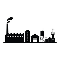 Fototapeta premium Art Clip Factory Nuclear Stock Illustrations