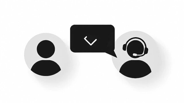 Customer service online support and call center operator chat vector illustration.