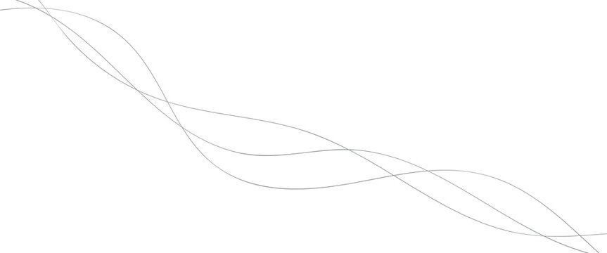 Line art abstract vector illustration. Wavy lines.