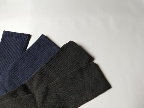 Socks isolated on a white background. Suitable for fashion, textile, footwear, retail, online shopping, product catalogs, branding, advertising, and apparel-related marketing materials.