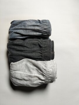 Neatly folded underwear organized in a clean arrangement, symbolizing personal care, clothing organization, fabric quality, household routine, and modern lifestyle. Excellent for retail catalogs, e-co