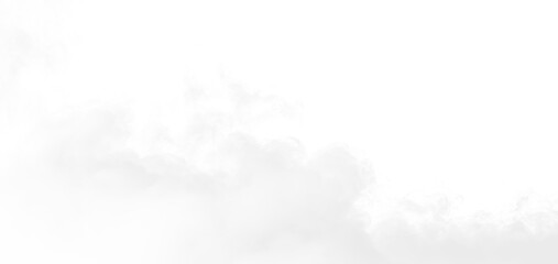 Clouds drift across an open sky while creating patterns on a bright day with a transparent background © Liubov