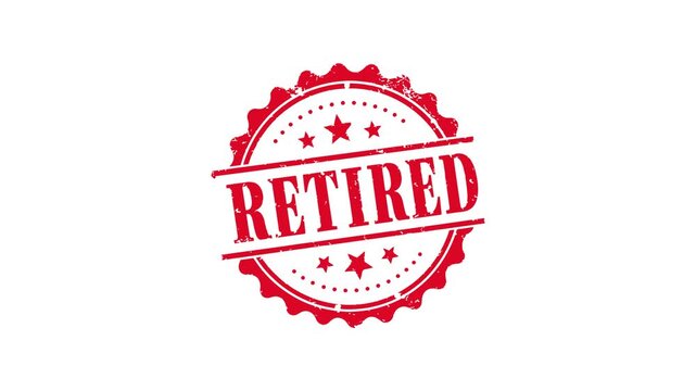Retired rubber stamp animation video