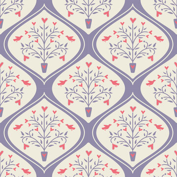 Tree of life and lattice vector pattern