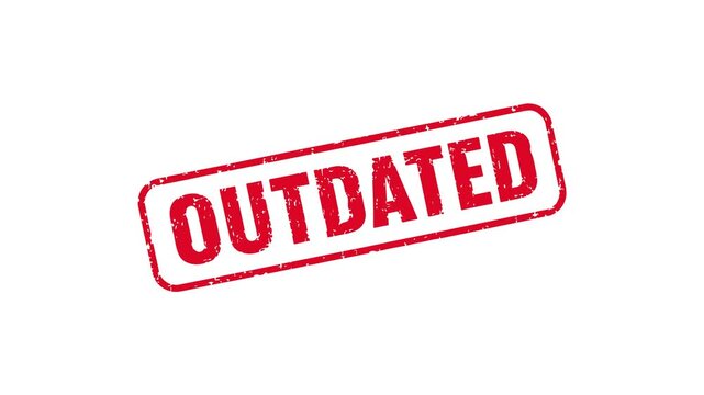 Outdated rubber stamp animation video