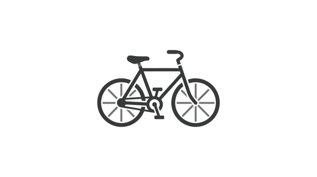 Bicycle with two wheels and frame.