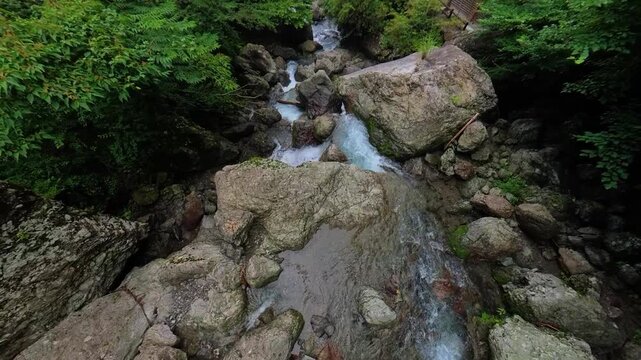 渓谷の流れ