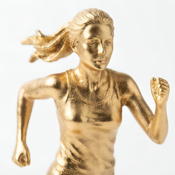 Troph&eacute;e de course et R&eacute;compense d'athl&eacute;tisme en or