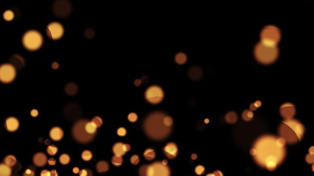 Golden Summer concept the motion of bokeh sunlight natural shadow overlay loop background, logo titles in award, music, wedding, anniversary, party and presentation backdrops, corporate.