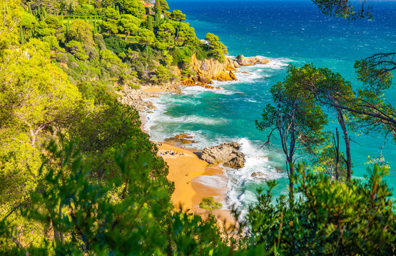 Cala Boadella, Lloret de Mar, Costa Brava in Spain's Catalonia region
