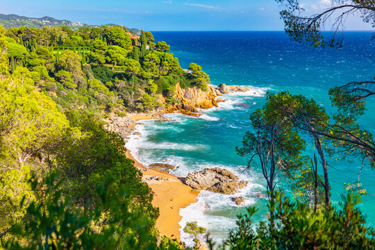 Cala Boadella, Lloret de Mar, Costa Brava in Spain's Catalonia region