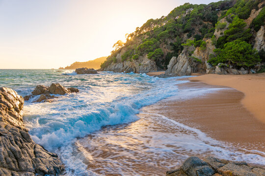 Cala Boadella, Lloret de Mar, Costa Brava in Spain's Catalonia region