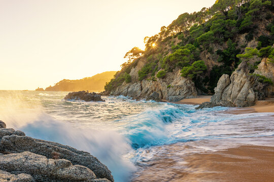 Cala Boadella, Lloret de Mar, Costa Brava in Spain's Catalonia region