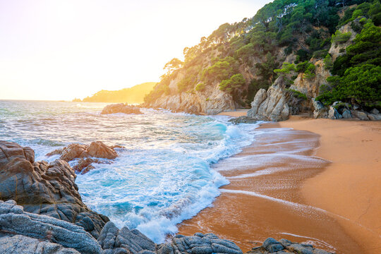 Cala Boadella, Lloret de Mar, Costa Brava in Spain's Catalonia region