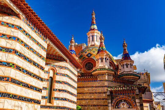 Esgl&eacute;sia de Sant Rom&agrave; Church, Lloret de Mar, Costa Brava in Spain's Catalonia region
