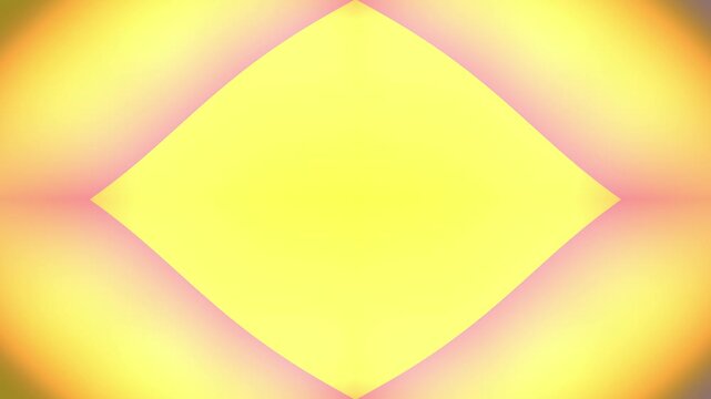 Radiant glowing diamond shape with warm golden and yellow gradients creating a soft seamless motion background. Ideal for motion graphics, digital visuals, presentations, and creative media.