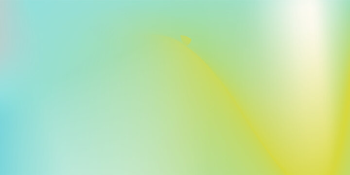 Light blue and green pastel colored gradient background. Abstract spring season blurry vector texture. Nature gradation pattern. Aesthetic bg. Vector soft horizontal backdrop for poster, cover, header