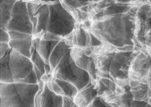 Large vector halftone abstract texture with a transparent background