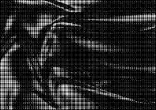 Large vector halftone abstract texture with a transparent background