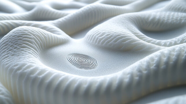 Advanced material science explores innovative textures and patterns this white surface with intricate raised and recessed details creating tactile