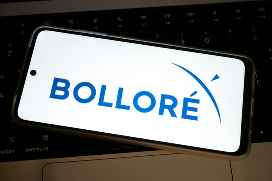 Bollore sa company logo on a mobile phone