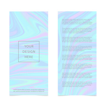 Holographic fluid liquid marble background template