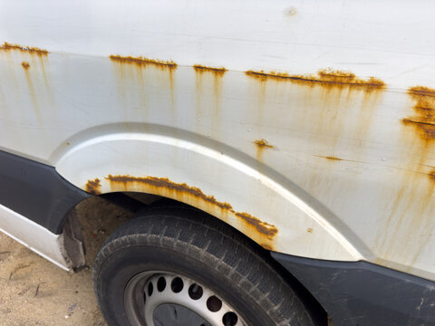 Rust spots on a car