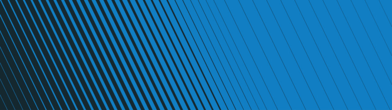 Blue and navy slanted pattern backdrop with abstract brutalism striped design