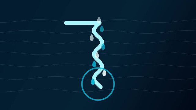 Pouring Stream Loop 3 Abstract Water Loading Animation Loop