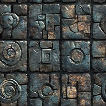 Seamless aztec pattern texture