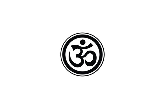 vector illustration of a aum hindu symbol