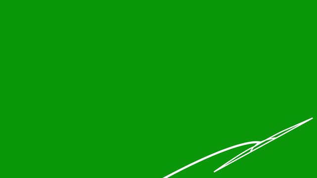 Fluid motion graphics sweep abstract artistic ink brush tracks on green. Creative watercolor video transition packages apply a fluid motion graphics element mockup template.