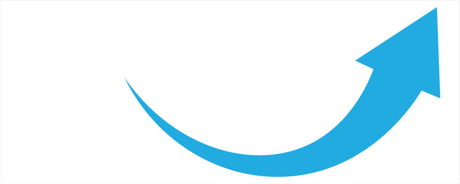 Large  verity color arrows pointing to the  multiple directions curved illustration arrow vector. Curving downward and slight upward on a transparent background, Viewed from directly above.