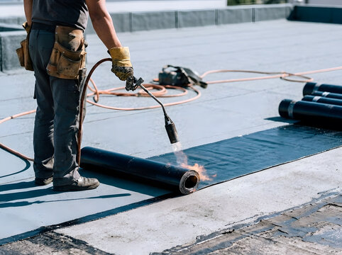 Professional Tiler Cutting Ceramic Tile on Workbench with Electric Angle Grinder | Orange Chainsaw Next to Wooden Crate of Freshly Cut Logs in Forest | Close Up of Mason Cutting Dark Stone Slab