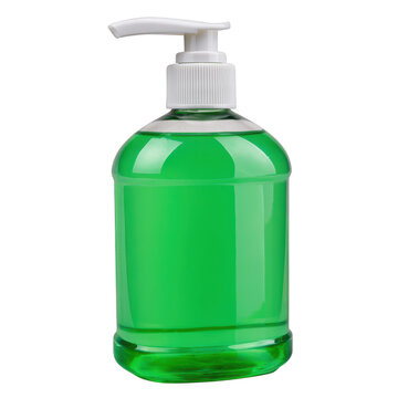 Hand sanitizer gel bottle, isolated on transparent background