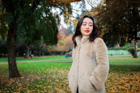 Standing Portrait in Ginkgo Tree Grove