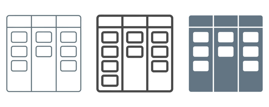 Kanban board management icon set representing workflow visualization and project task tracking with workflow management visualization organization productivity tracking software development