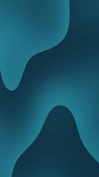 Smooth cyan and teal abstract loop animation with modern organic curves. Excellent for technology, fintech, AI, startup branding, websites, mobile applications, and presentations