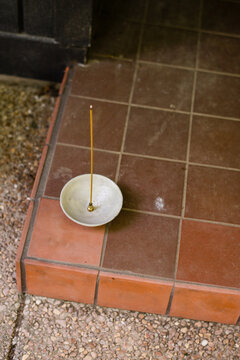Incense on Step