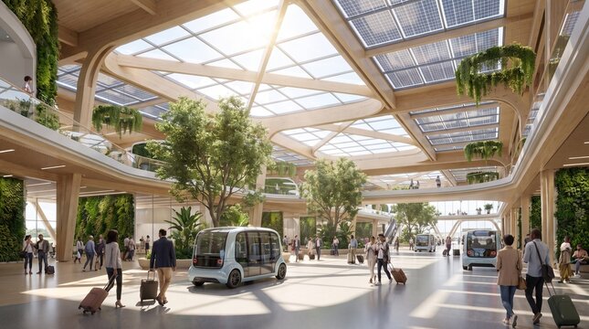 Carbon Neutral Green Airport Terminal