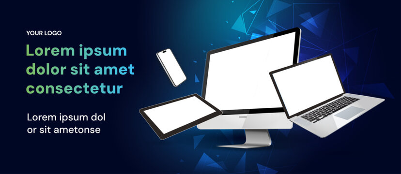 Best mockup with blank screens while levitating in the air