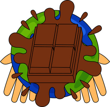 World Chocolate Day Vector Illustration