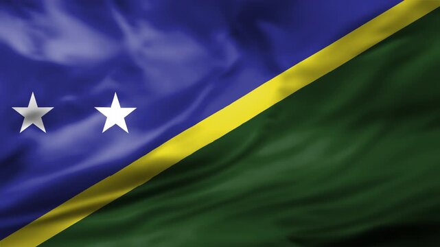 Waving Flag Loop Solomon Islands Territory National Symbol National Symbol