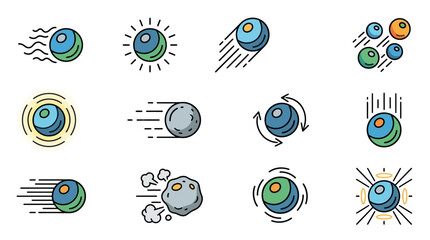 Professional of Stellar and Planetary Formation Stages with Colorful Celestial Bodies and Dynamic Processes © Muhammad