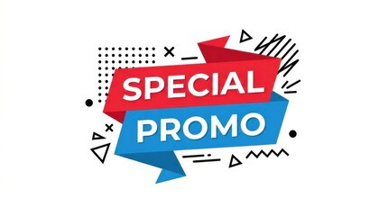 Obraz premium Vibrant Special Promo Banner with Dynamic Explosion Effects and Bold Typography