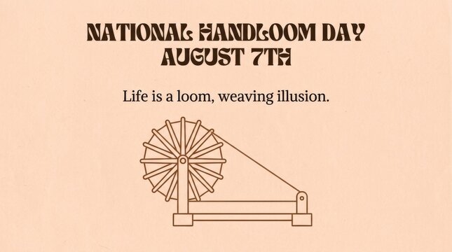 Illustration of Ferris wheel on National Handloom Day