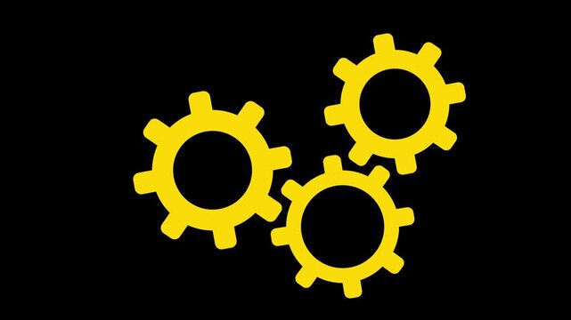 Gear setting vector icon set. Isolated black gears mechanism and cog wheel on background. on white background flat vector design.
