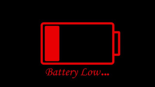 Battery low icon on a white color abstract. icon neon abstract glowing lights illustration background.