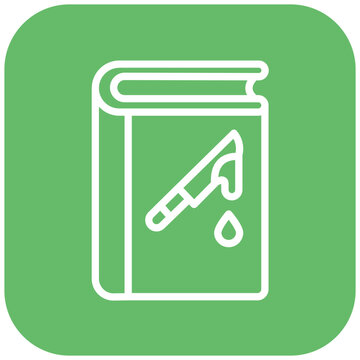 Vector Design Literary Crime Icon Style